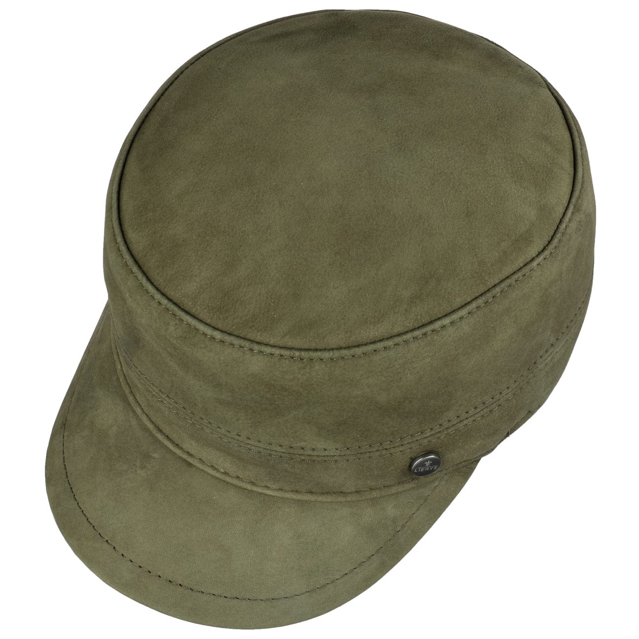 Cubano Leather Army Cap by Lierys - JJ Hat Center ®