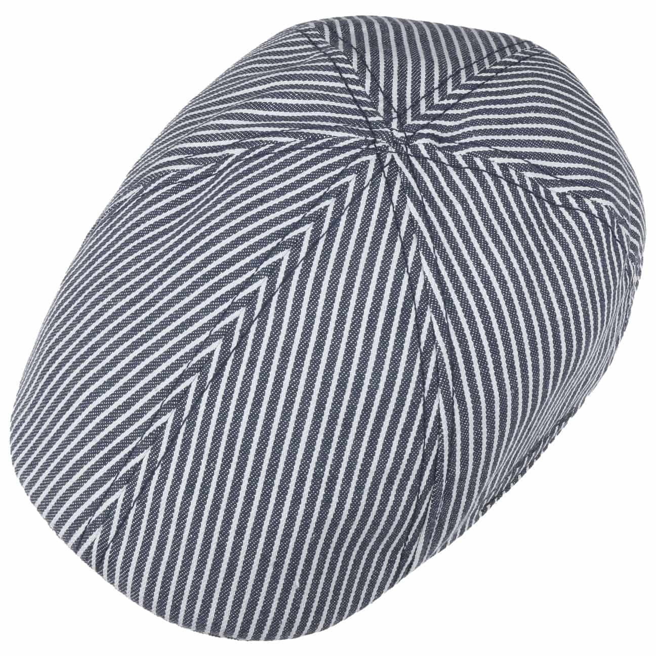 Stripes Cotton Flat Cap by Hammaburg - JJ Hat Center ®