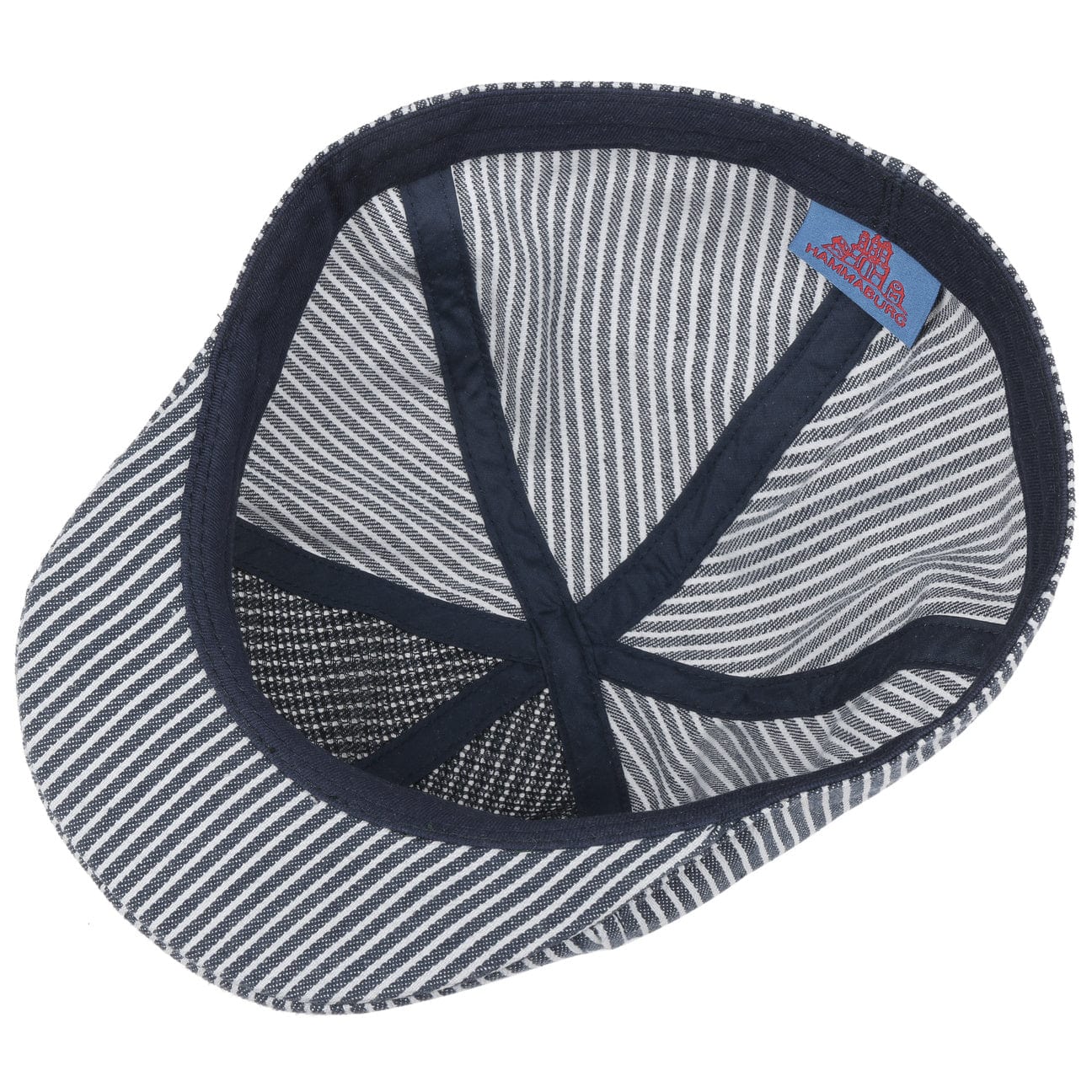 Stripes Cotton Flat Cap by Hammaburg - JJ Hat Center ®