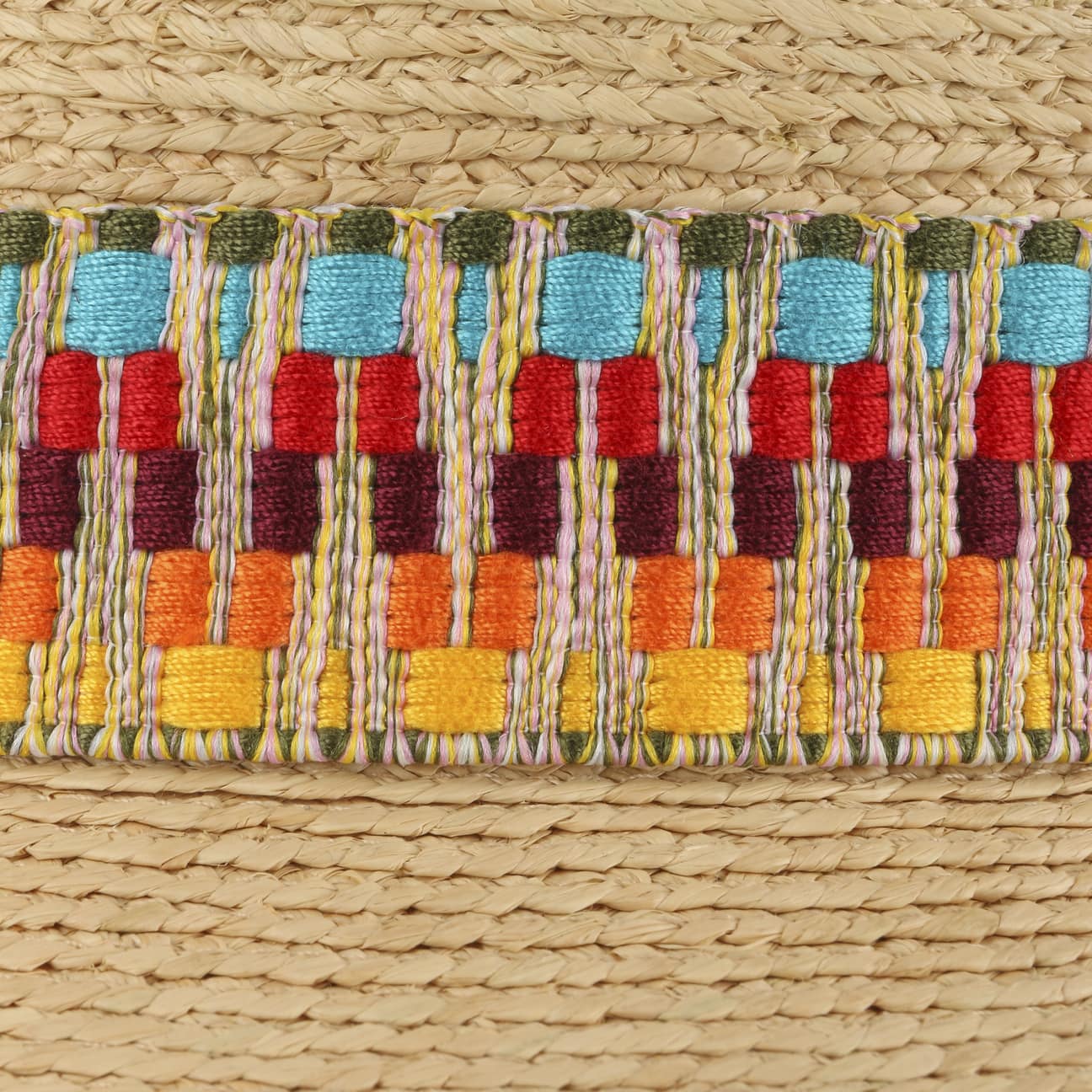 Multicolour Trim Raffia Hat by Lierys - JJ Hat Center ®