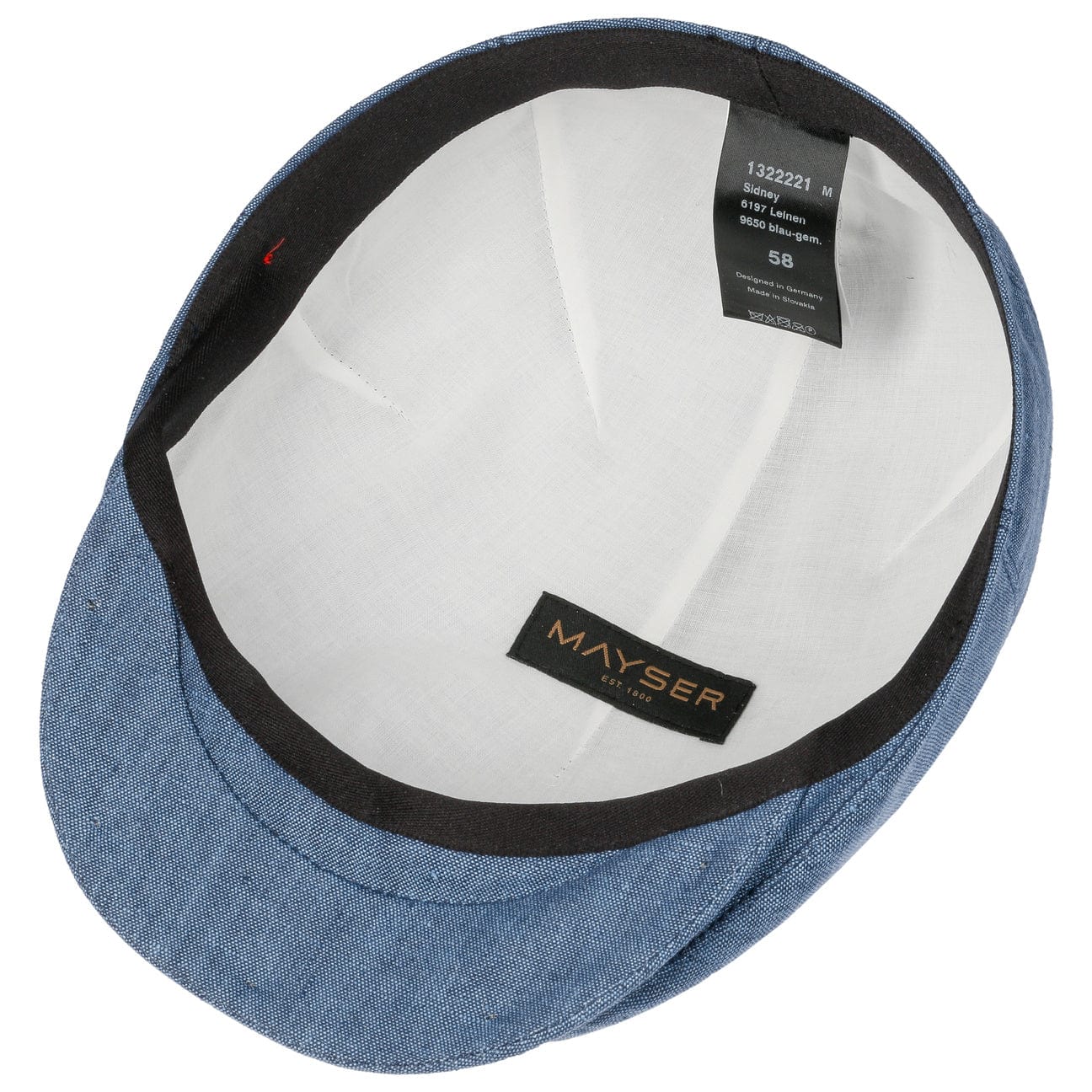 Sidney Linen Flat Cap by Mayser - JJ Hat Center ®