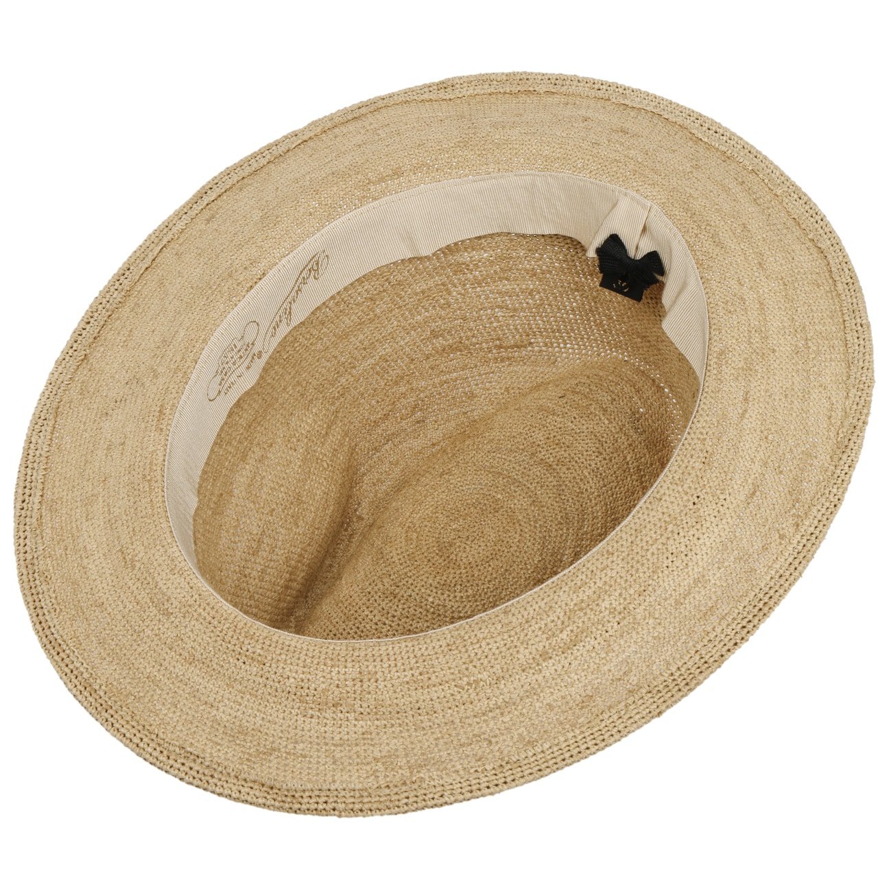 Packable Crochet Straw Hat by Borsalino - JJ Hat Center ®