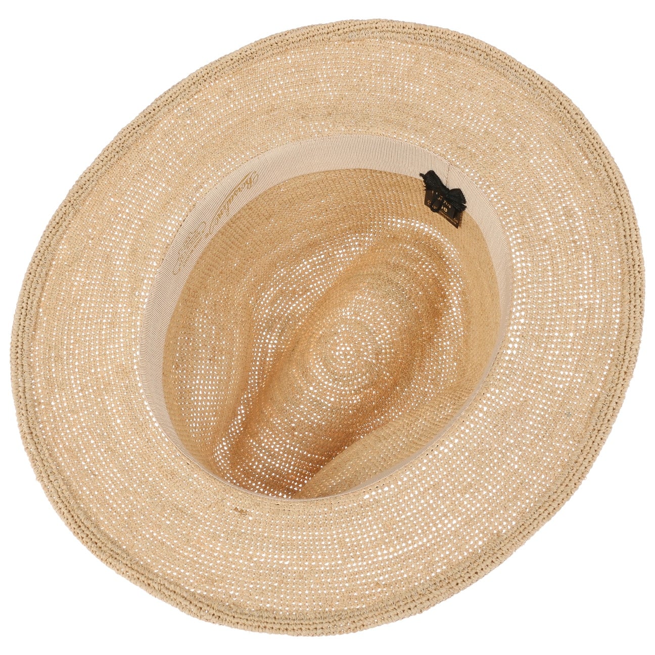 Packable Crochet Straw Hat by Borsalino - JJ Hat Center ®