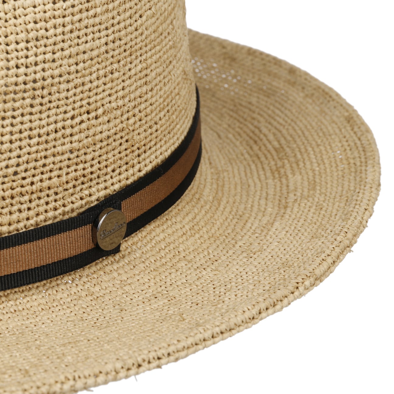 Packable Crochet Straw Hat by Borsalino - JJ Hat Center ®