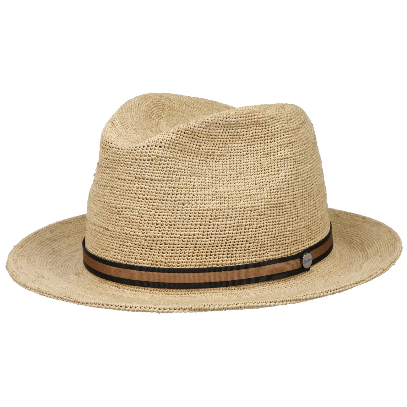 Packable Crochet Straw Hat by Borsalino - JJ Hat Center ®