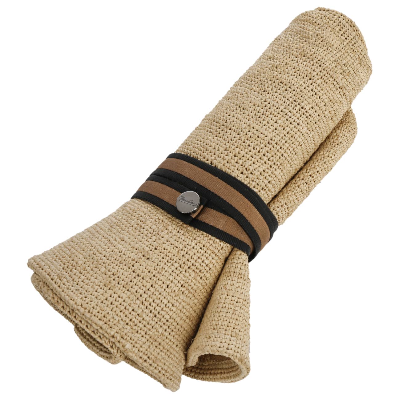 Packable Crochet Straw Hat by Borsalino - JJ Hat Center ®