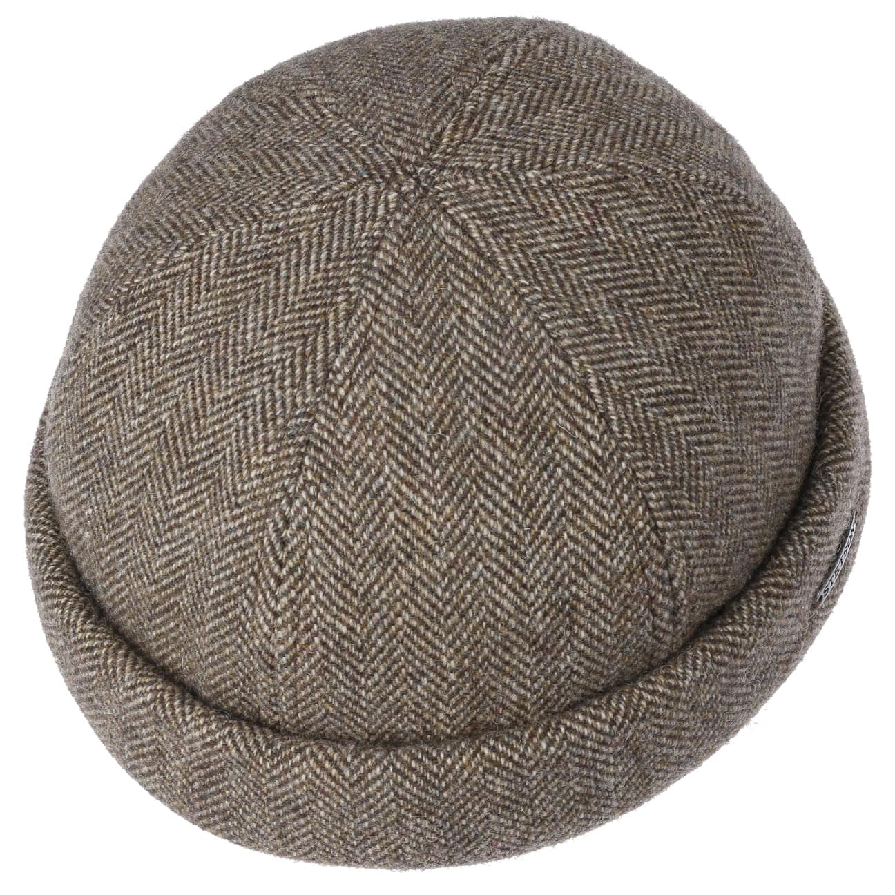 Lavoy Herringbone Wool Docker Hat by Stetson - JJ Hat Center ®