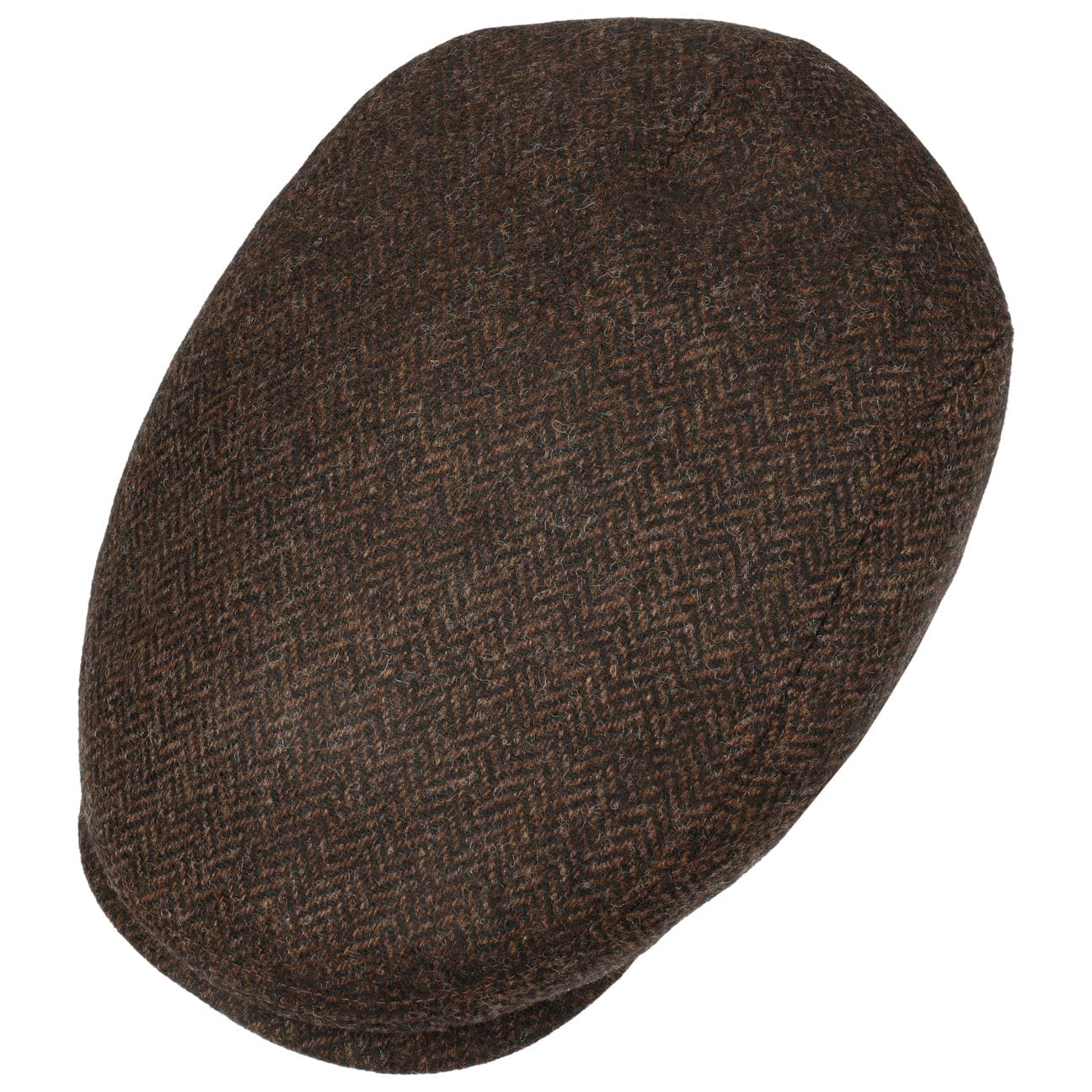 Crimson Wool Herringbone Flat Cap by Lierys - JJ Hat Center ®