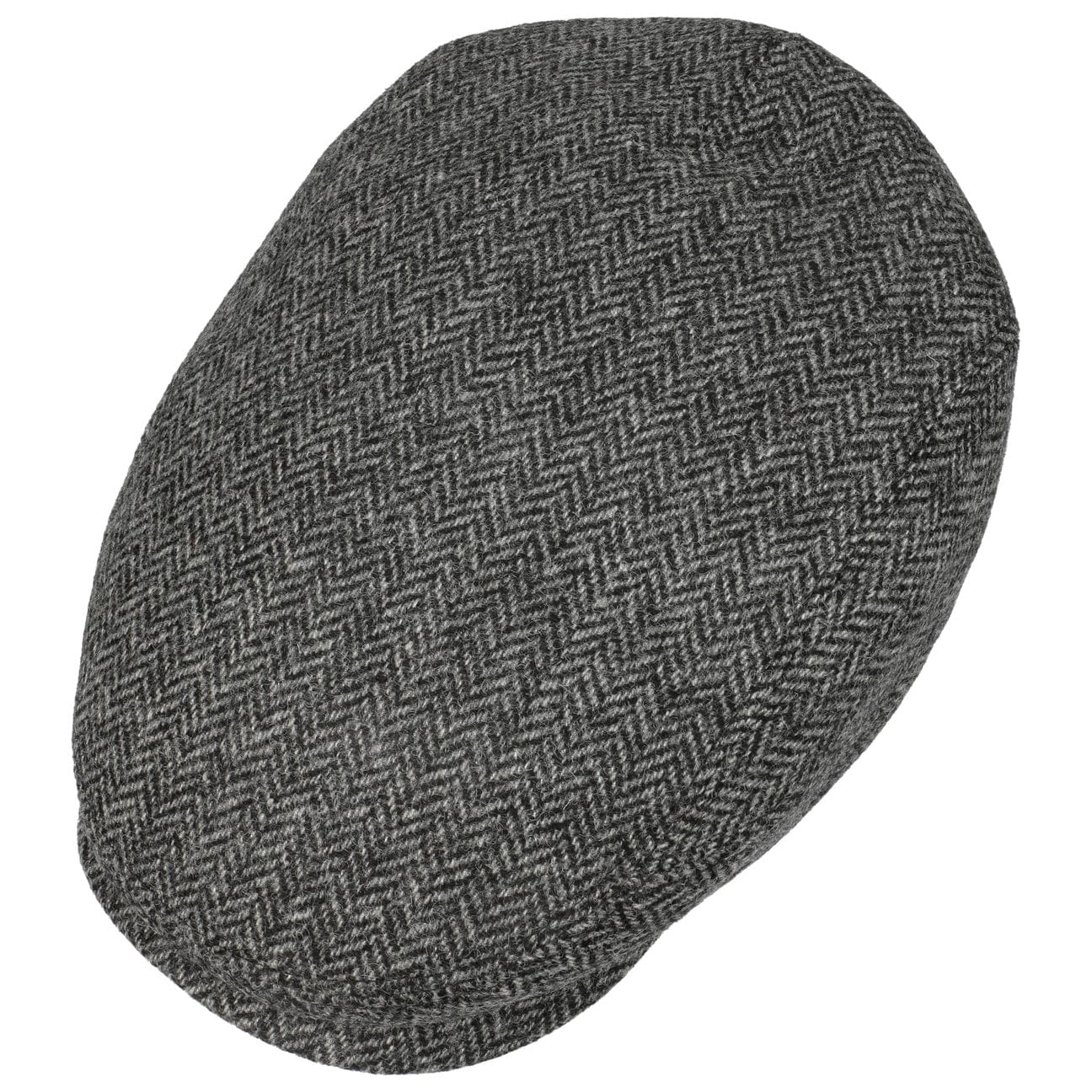 Crimson Wool Herringbone Flat Cap by Lierys - JJ Hat Center ®