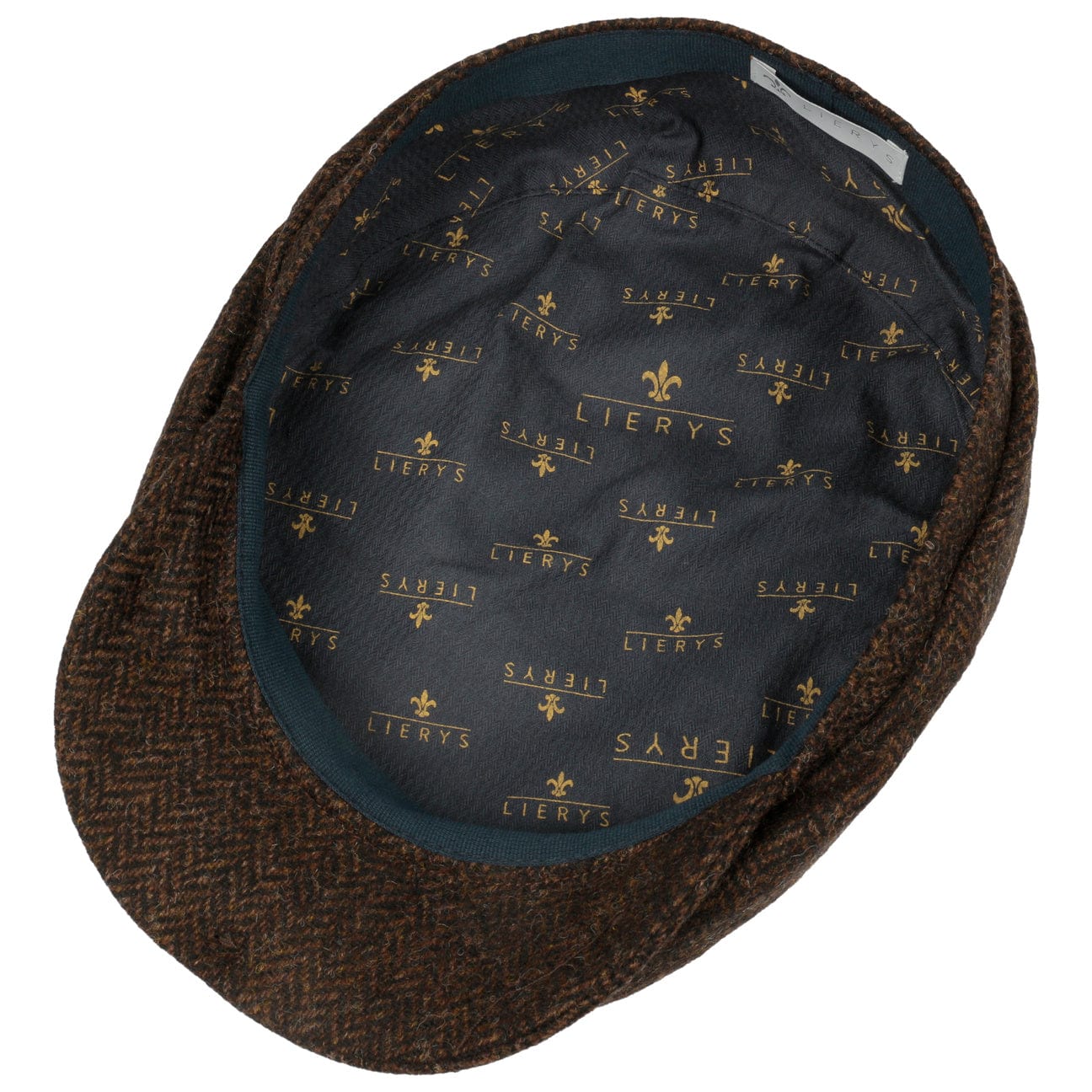 Crimson Wool Herringbone Flat Cap by Lierys - JJ Hat Center ®