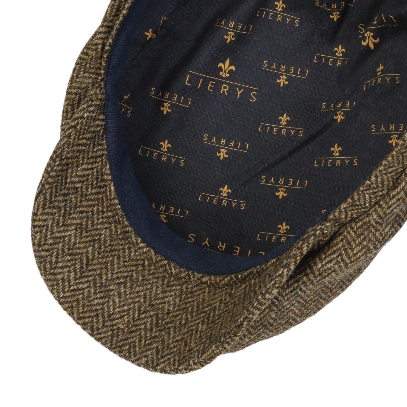 Crimson Wool Herringbone Flat Cap by Lierys - JJ Hat Center ®