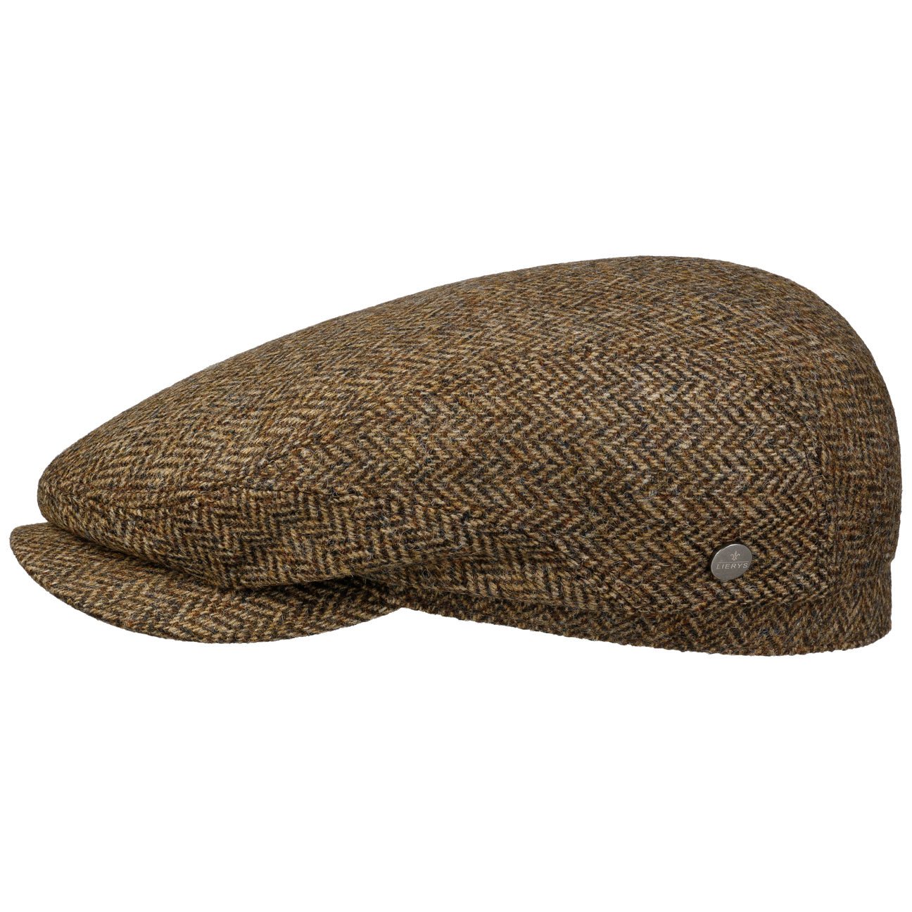 Crimson Wool Herringbone Flat Cap - JJ Hat Center ®