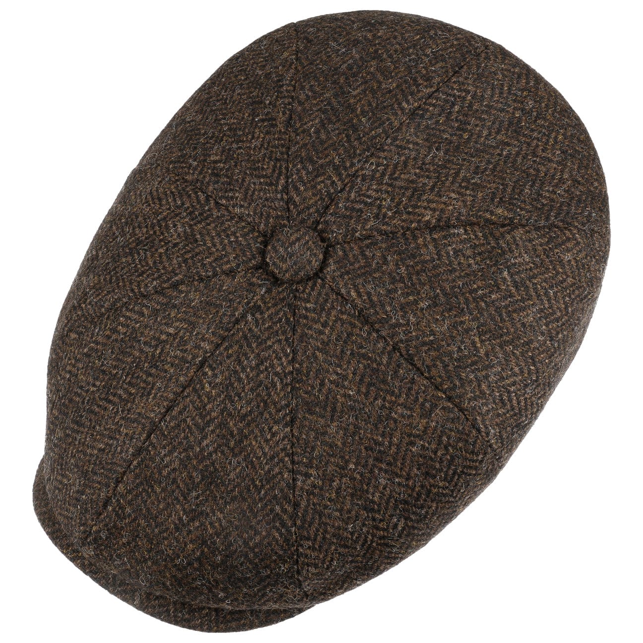 Carlsen Wool Herringbone Flat Cap by Lierys - JJ Hat Center ®