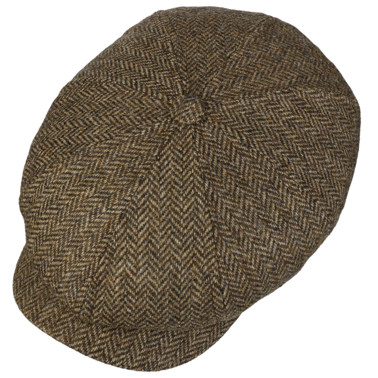 Carlsen Wool Herringbone Flat Cap by Lierys - JJ Hat Center ®