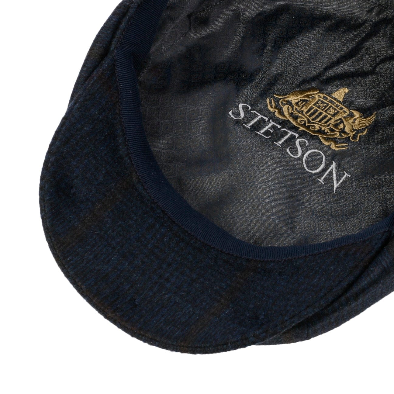 Hatteras Cashmere Check Newsboy by Stetson - JJ Hat Center ®
