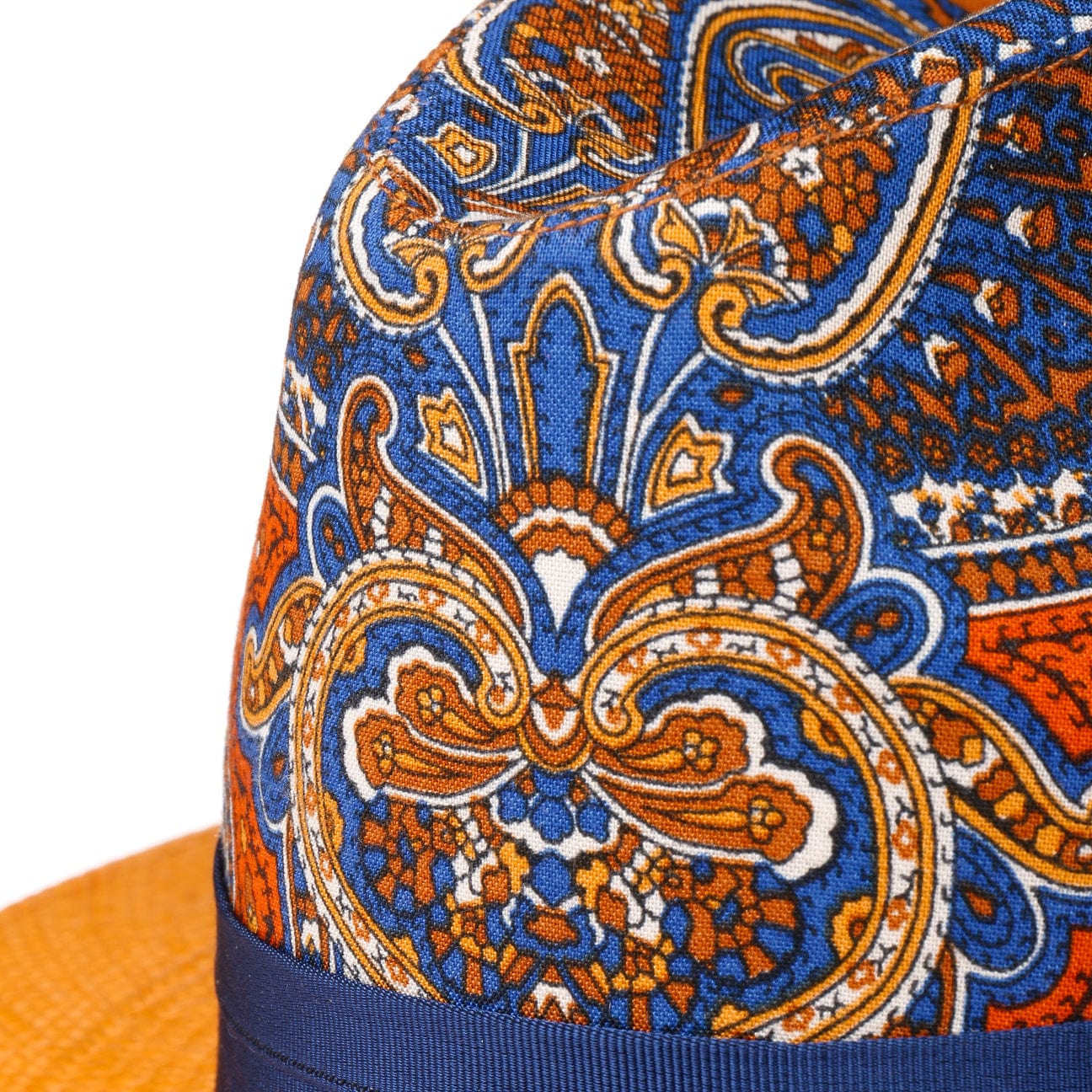 Paisley Crown Panama Hat by Alfonso D'Este - JJ Hat Center ®