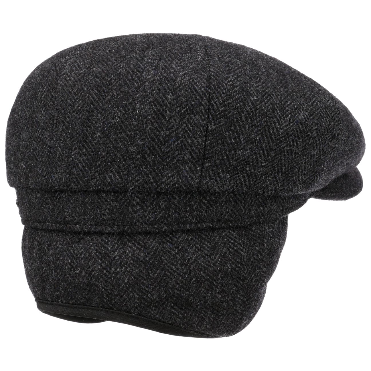 Hatteras Classic Herringbone Ear Flaps Newsboy Cap by Stetson - JJ Hat Center ®