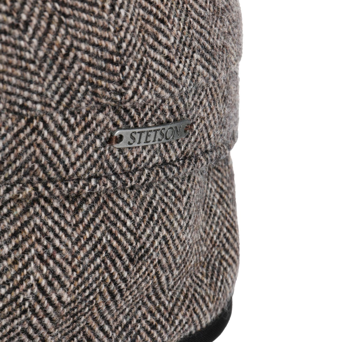 Hatteras Classic Herringbone Ear Flaps Newsboy Cap by Stetson - JJ Hat Center ®