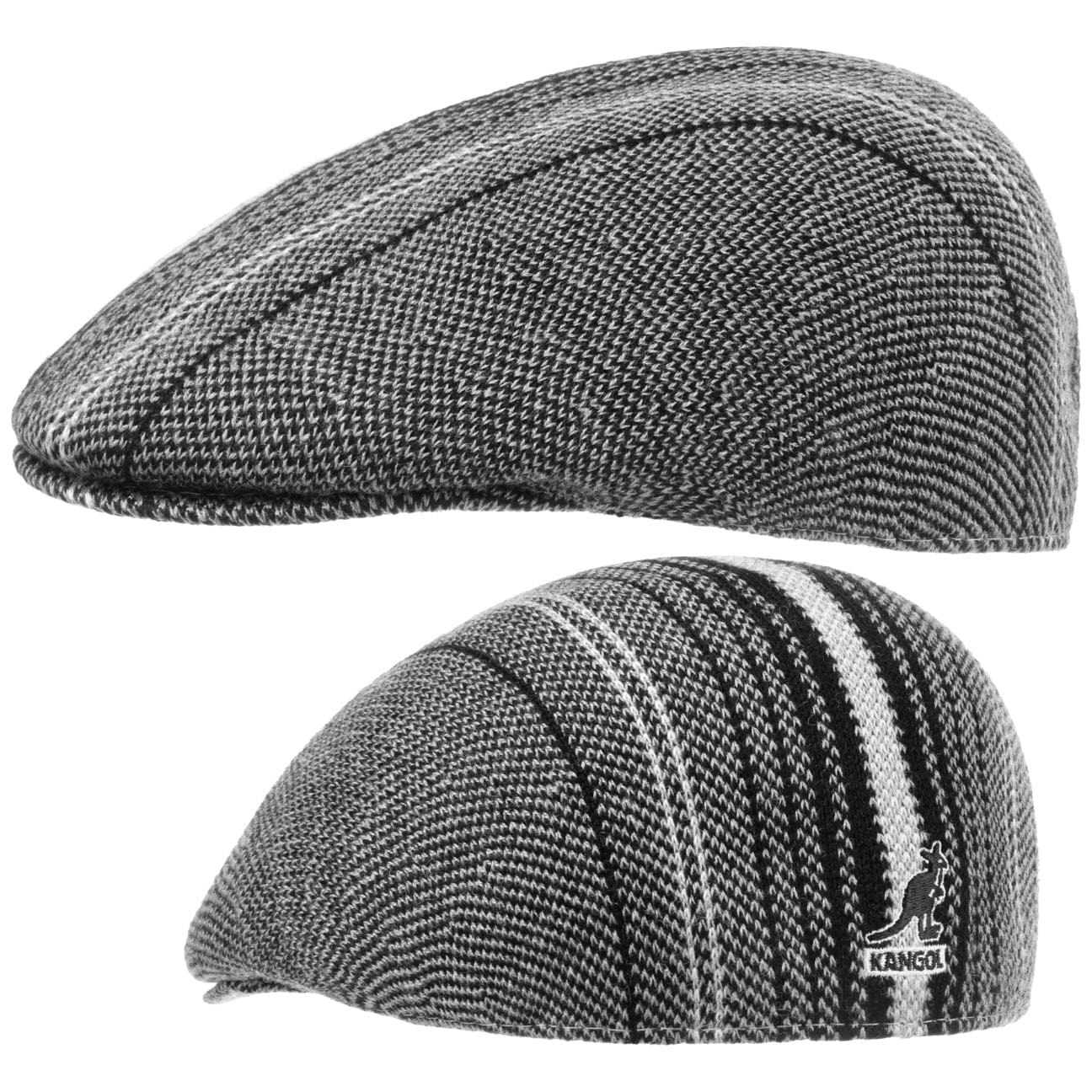 Birds Eye Stripe Flat Cap by Kangol - JJ Hat Center ®