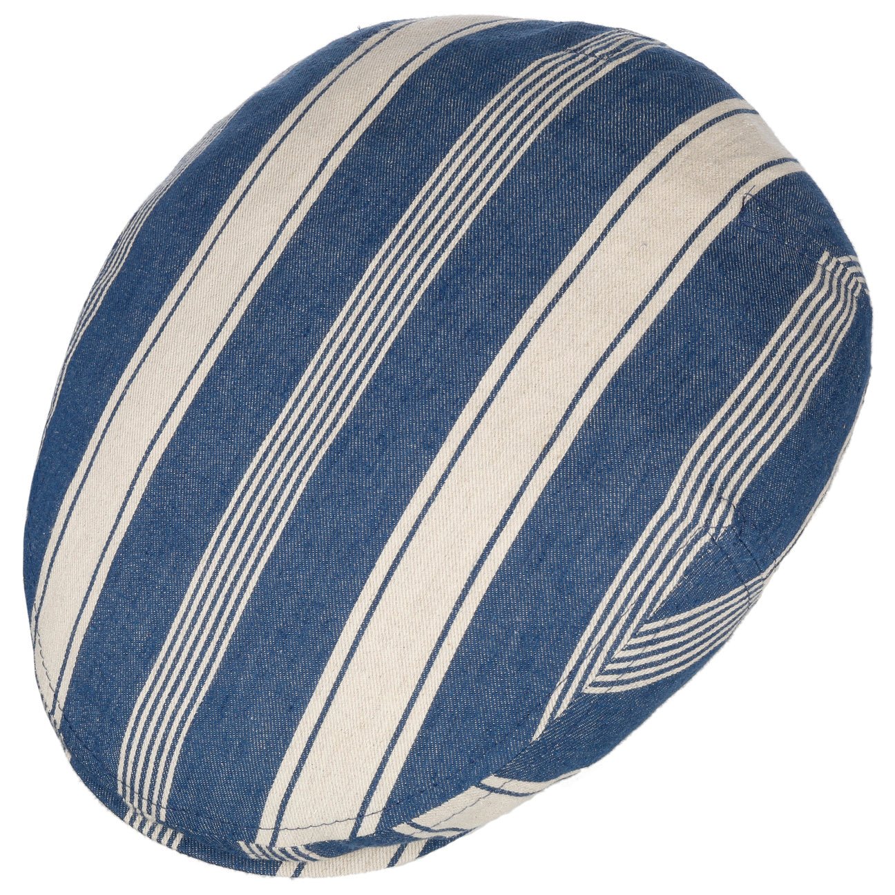 Kent Twotone Stripes Flat Cap - JJ Hat Center ®