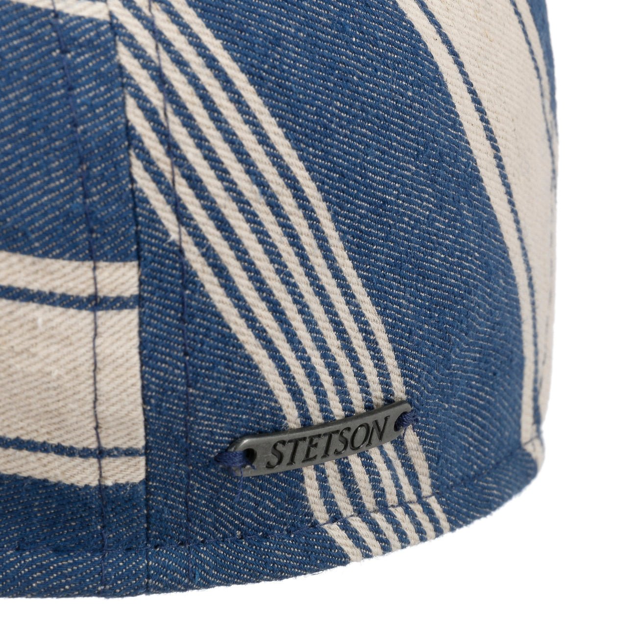 Kent Twotone Stripes Flat Cap - JJ Hat Center ®