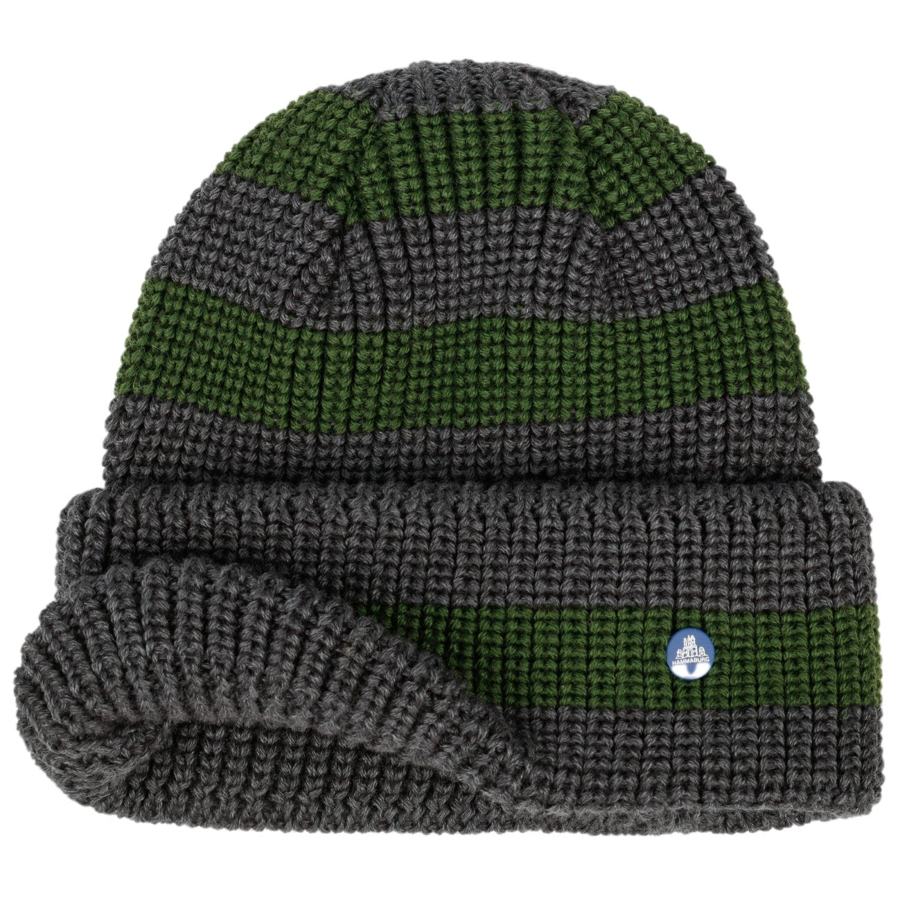 Twotone Stripes Beanie Hat by Hammaburg - JJ Hat Center ®
