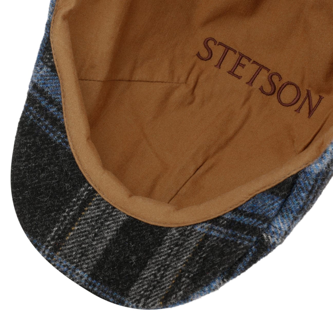 Texas Shadow Plaid Flat Cap by Stetson - JJ Hat Center ®