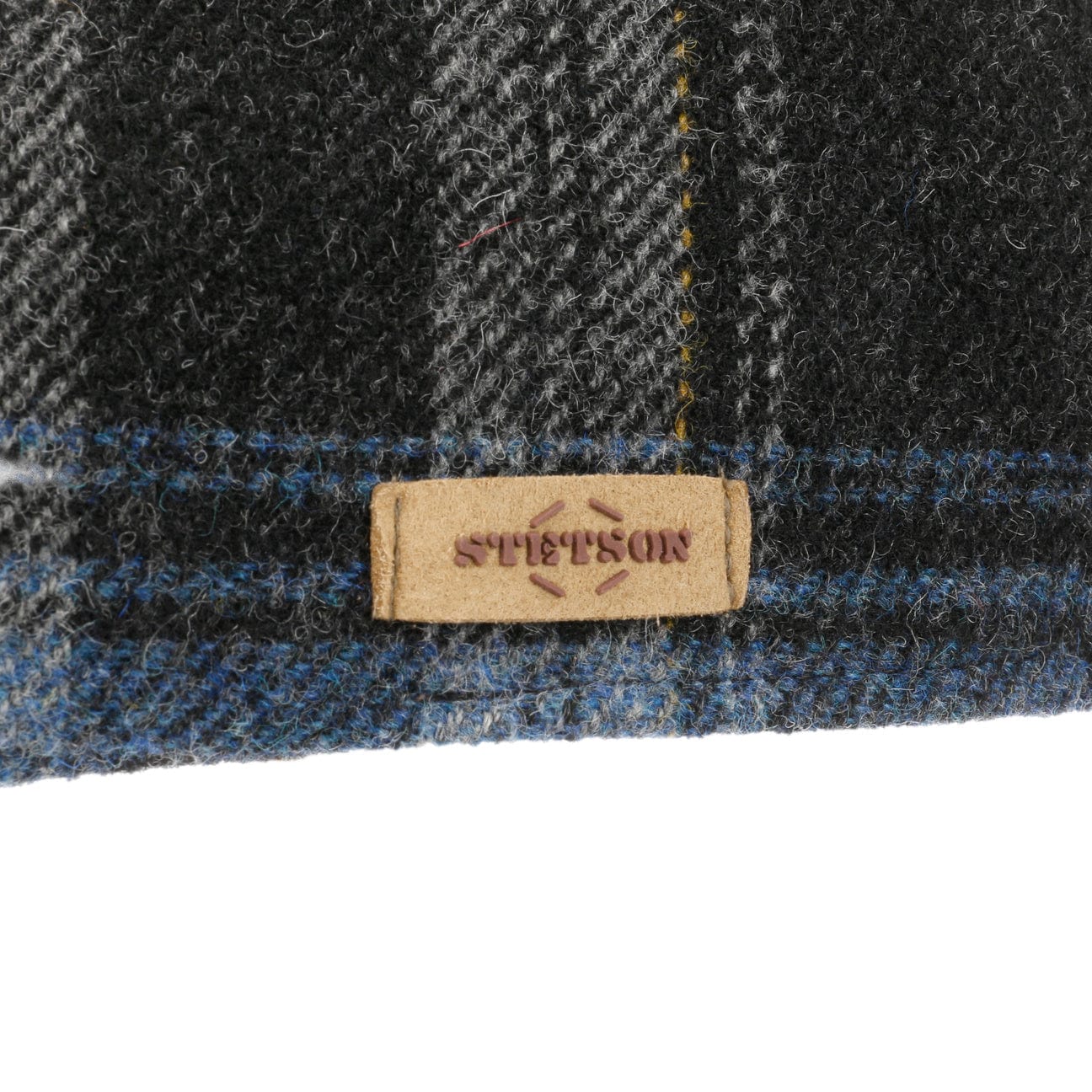 Texas Shadow Plaid Flat Cap by Stetson - JJ Hat Center ®