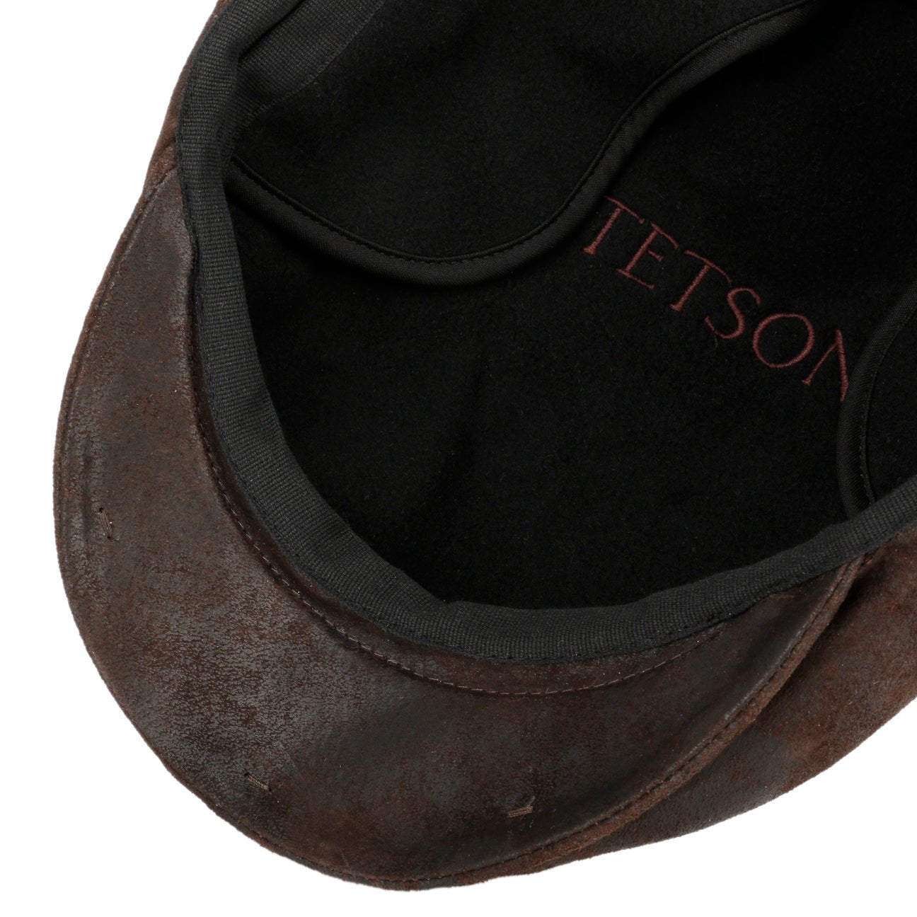Kent Pigskin Flat Cap with Ear Flaps - JJ Hat Center ®