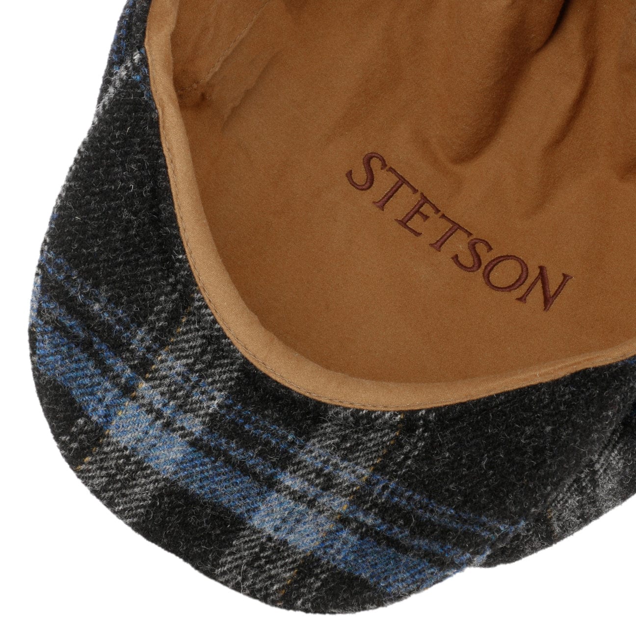 Hatteras Shadow Plaid Flat Cap by Stetson - JJ Hat Center ®