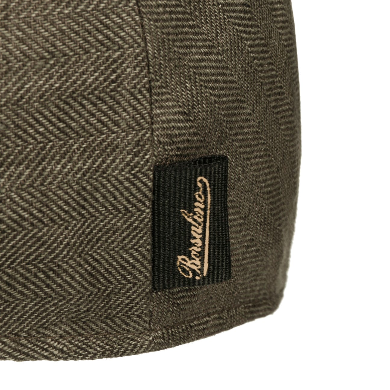 Herringbone Linen Flat Cap by Borsalino - JJ Hat Center ®
