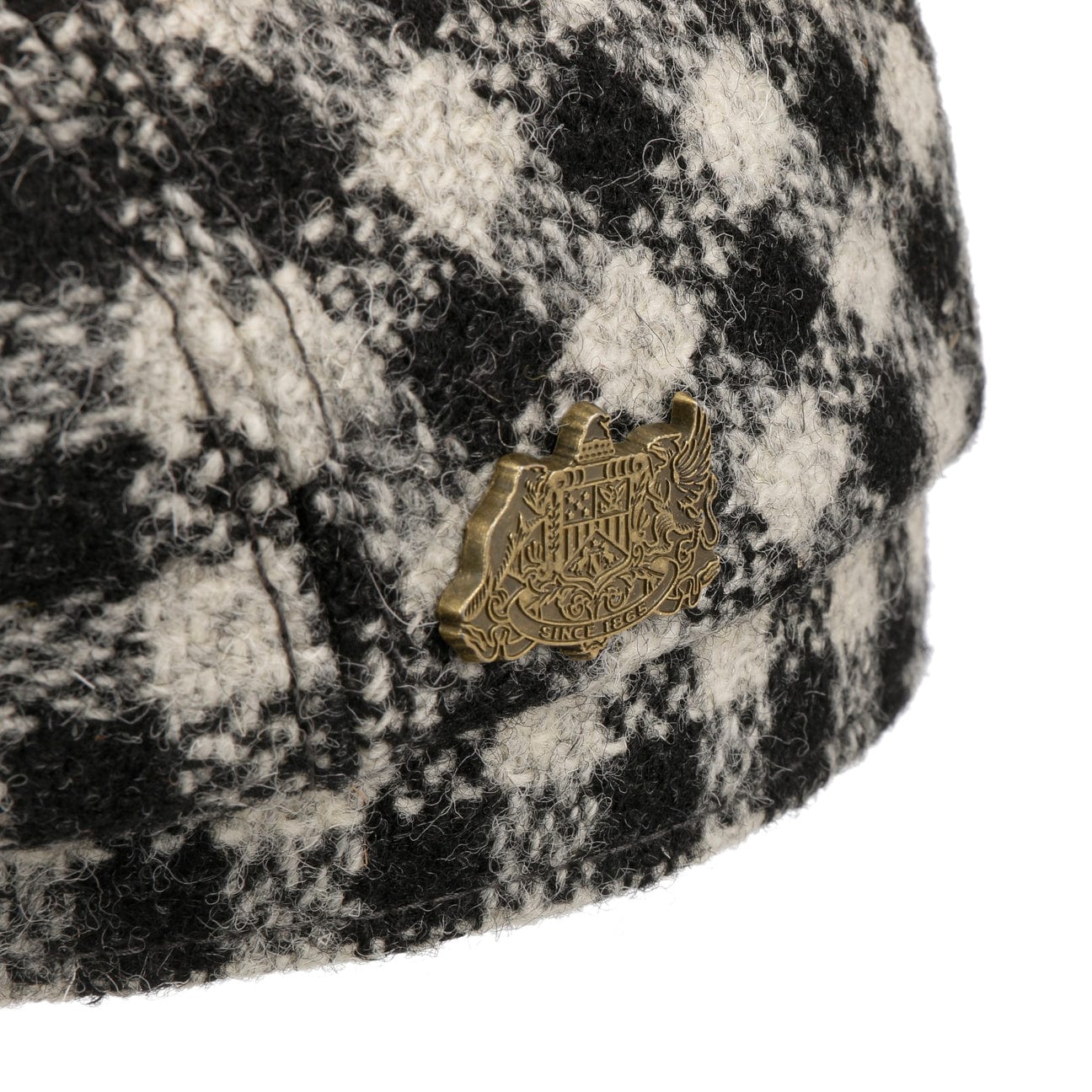 Harris Tweed Two - tone Check Flat Cap by Stetson - JJ Hat Center ®