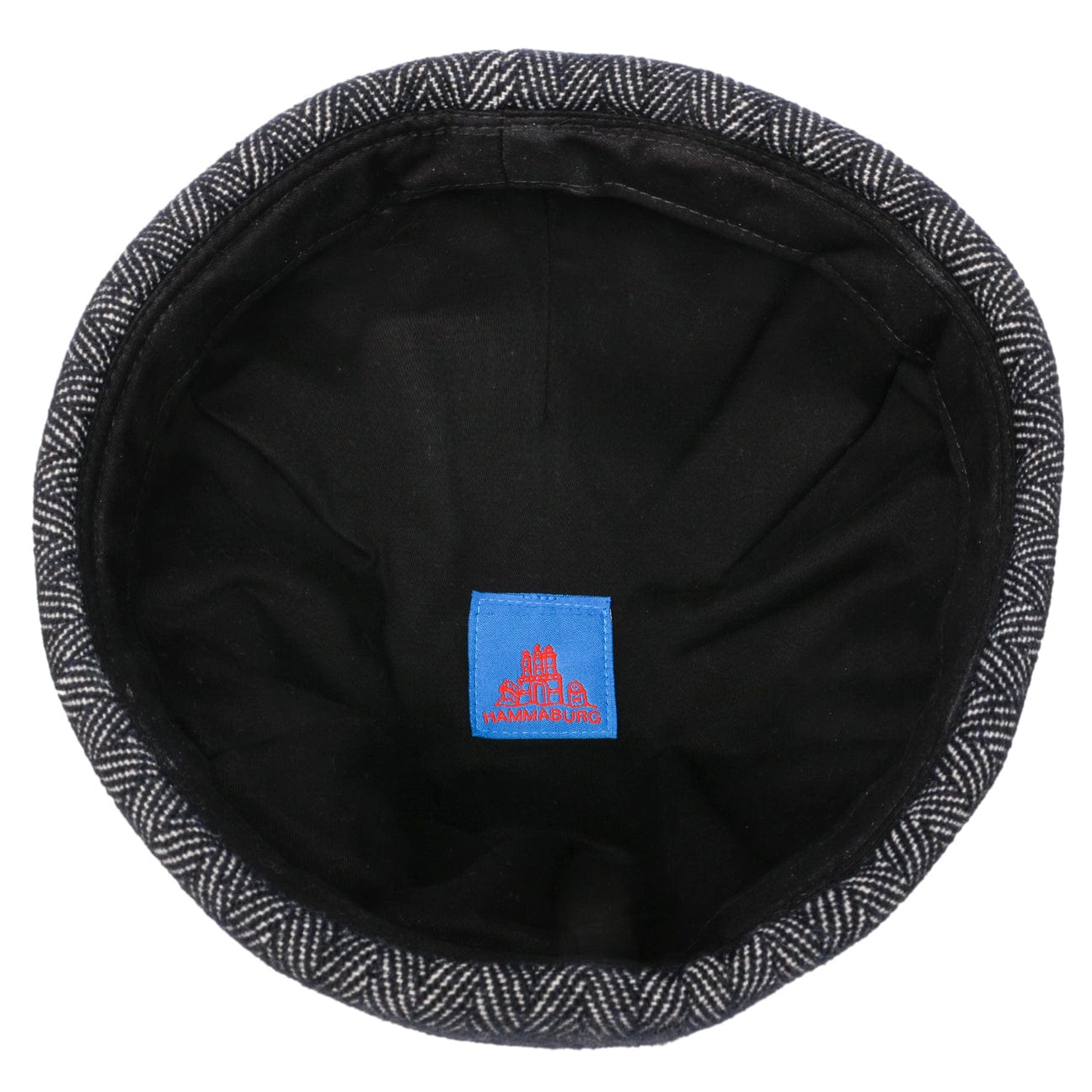 Dark Herringbone Docker Hat by Hammaburg - JJ Hat Center ®