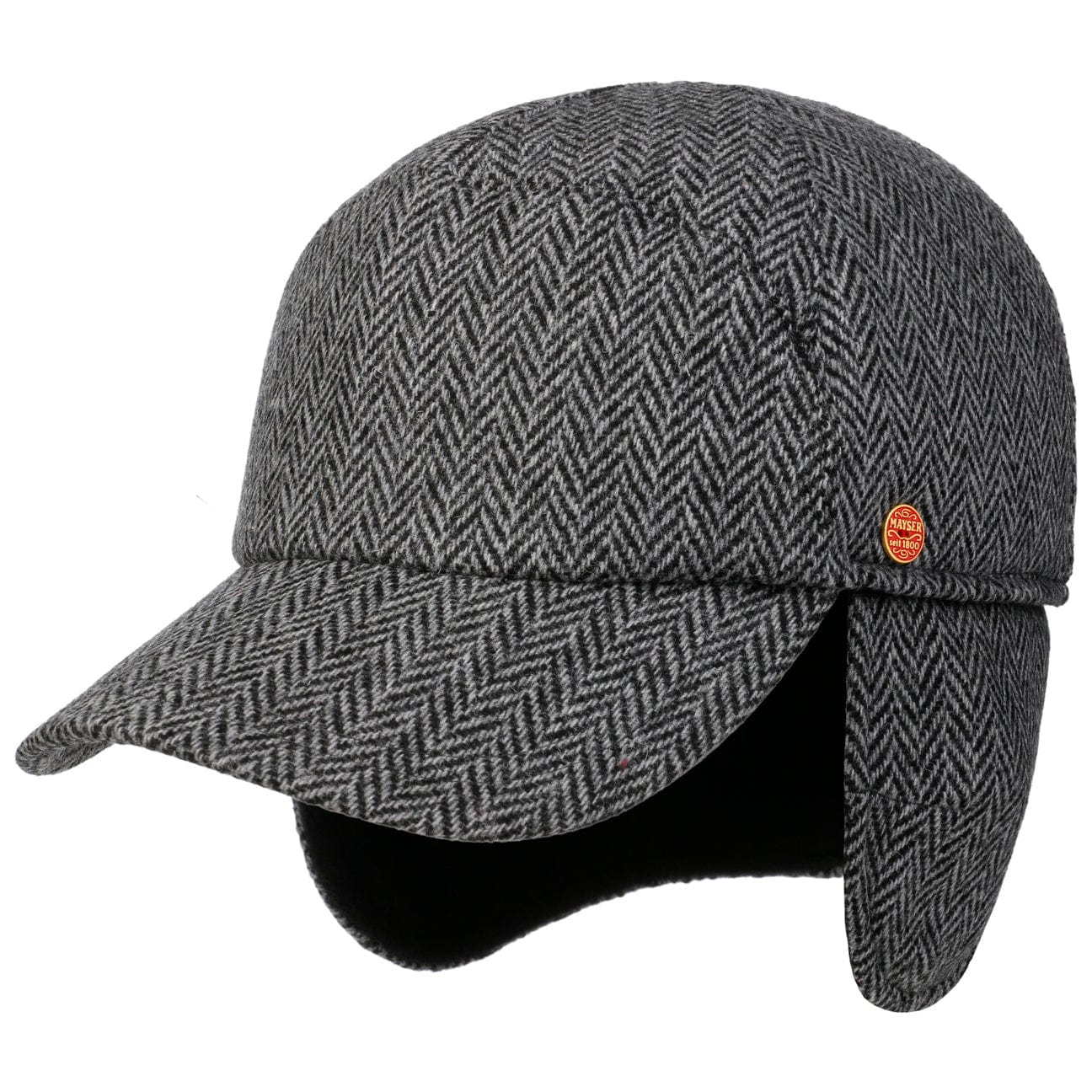 Herringbone Cap with Ear Flaps by Mayser - JJ Hat Center ®