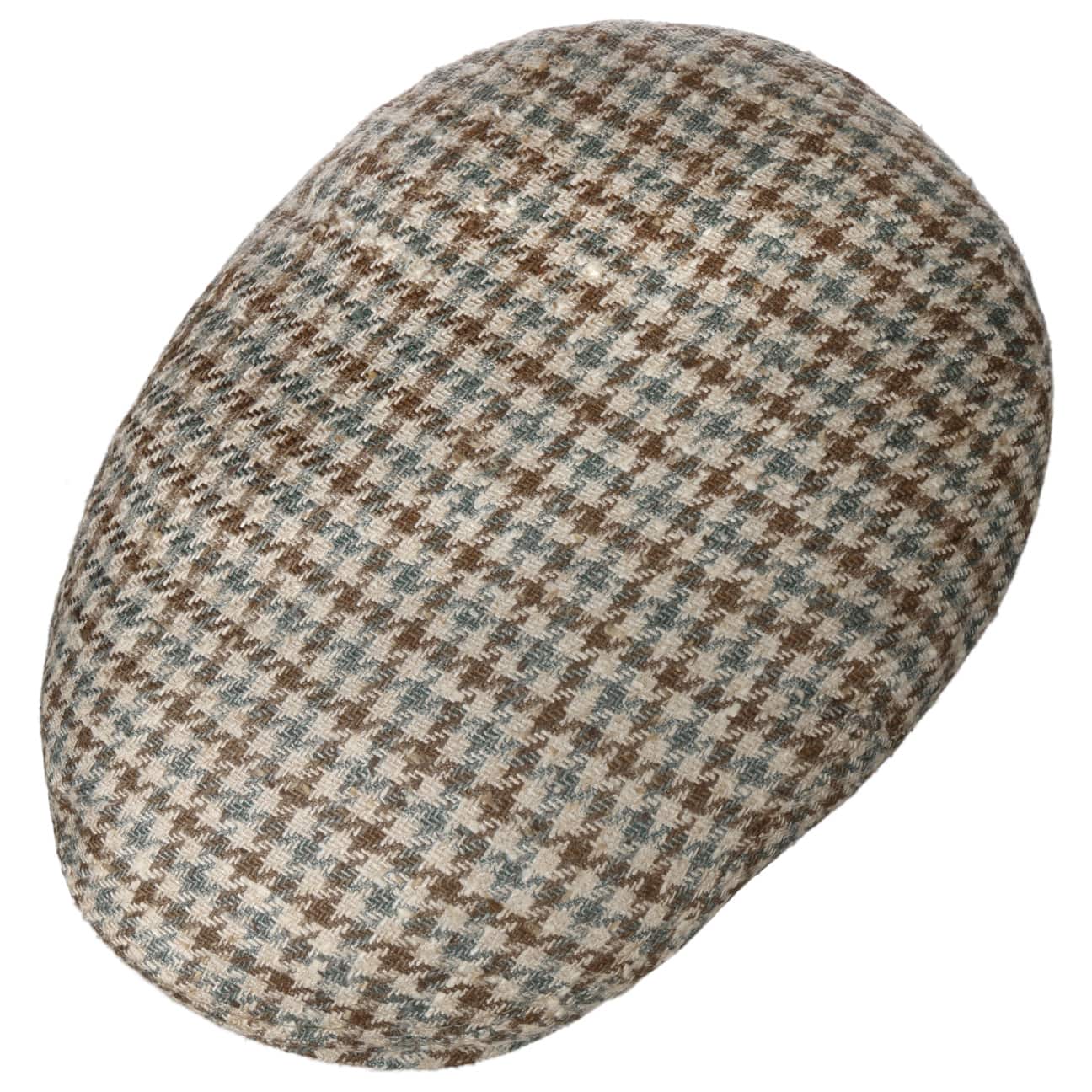 Kent Tricolour Houndstooth Flat Cap - JJ Hat Center ®