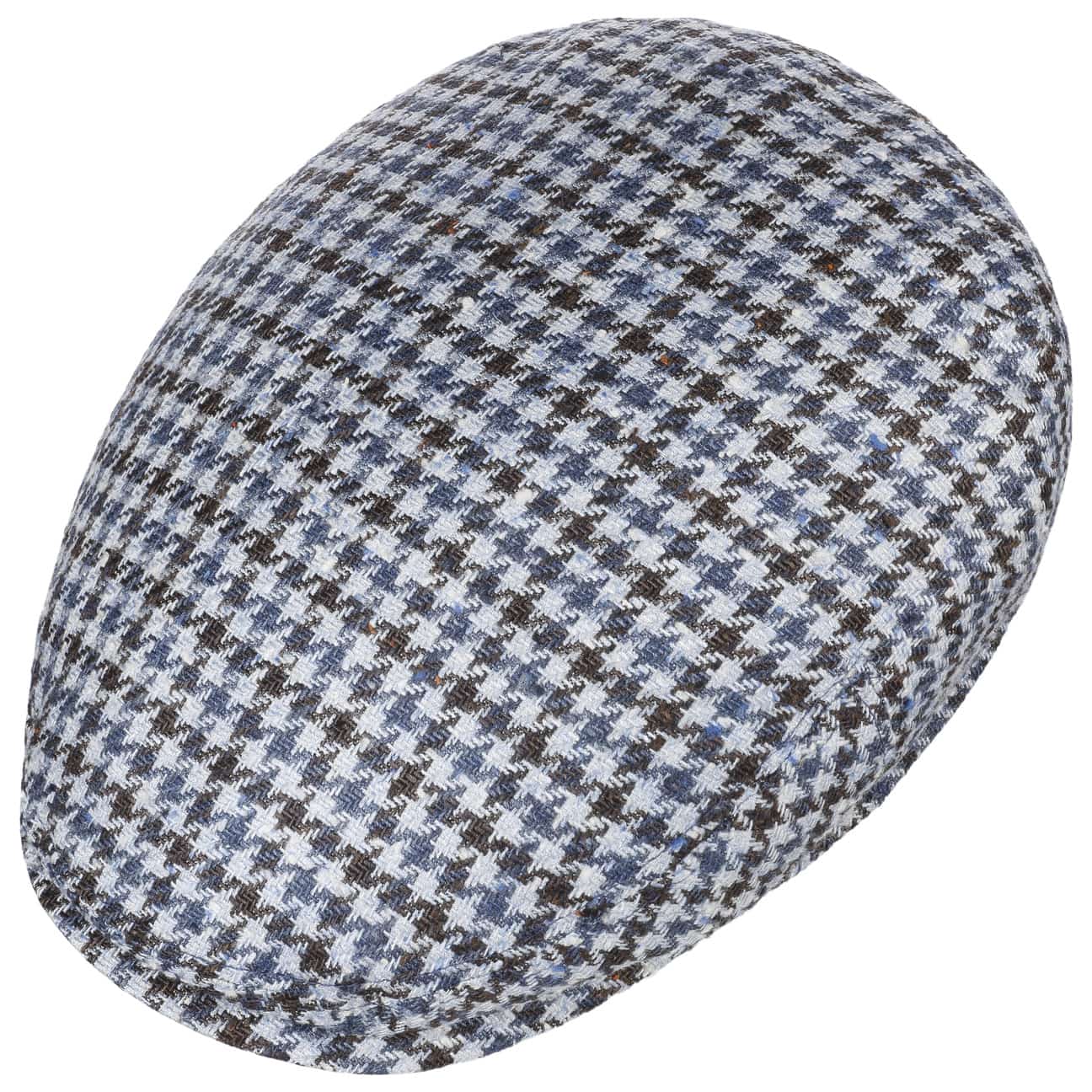 Kent Tricolour Houndstooth Flat Cap by Stetson - JJ Hat Center ®