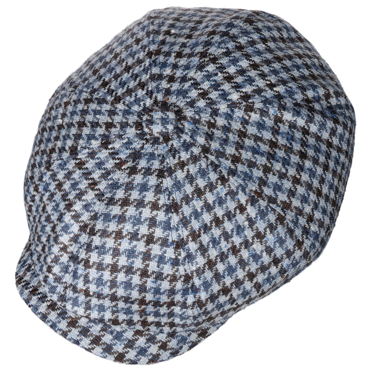 Hatteras Tricolour Houndstooth Newsboy Cap by Stetson - JJ Hat Center ®