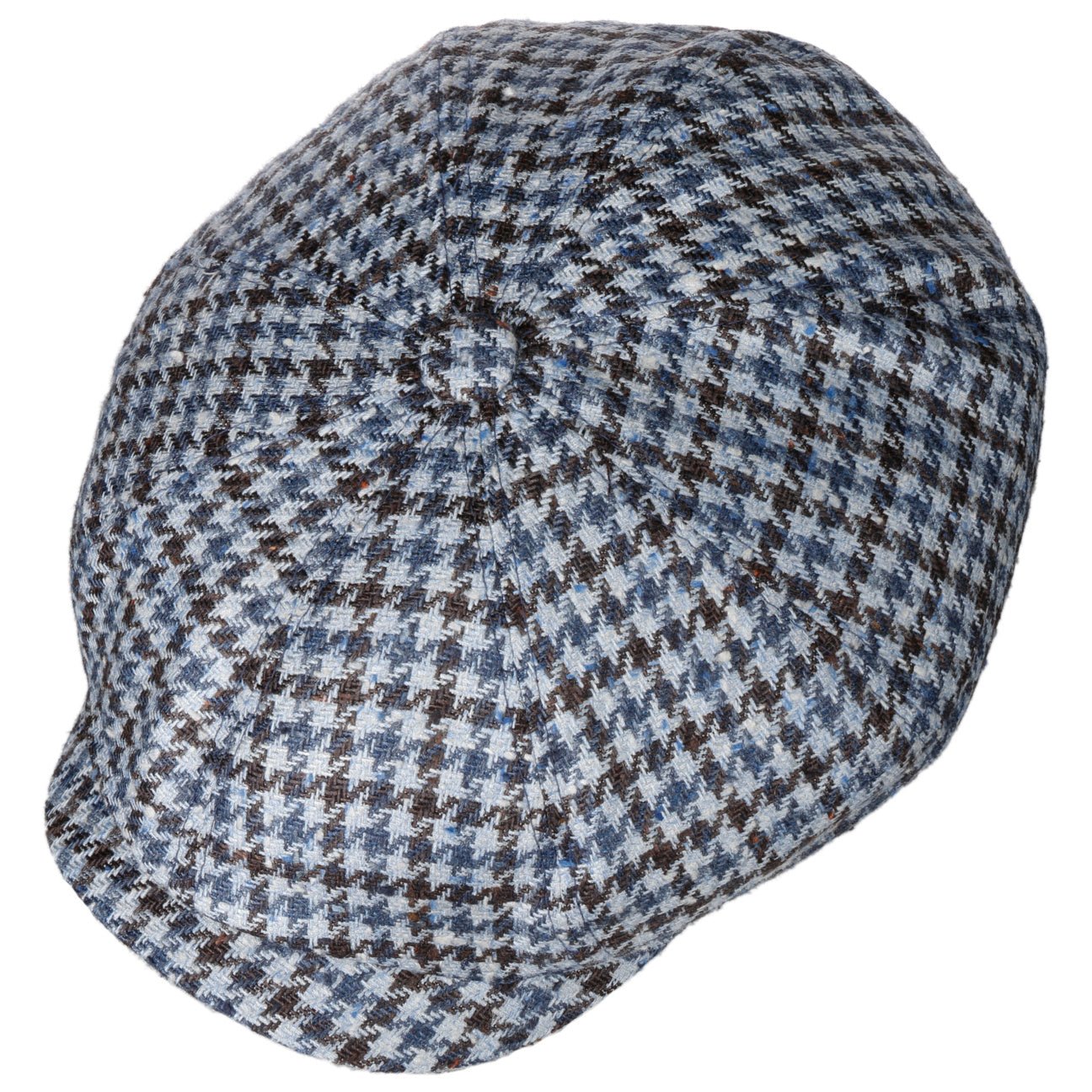 Hatteras Tricolour Houndstooth Newsboy Cap