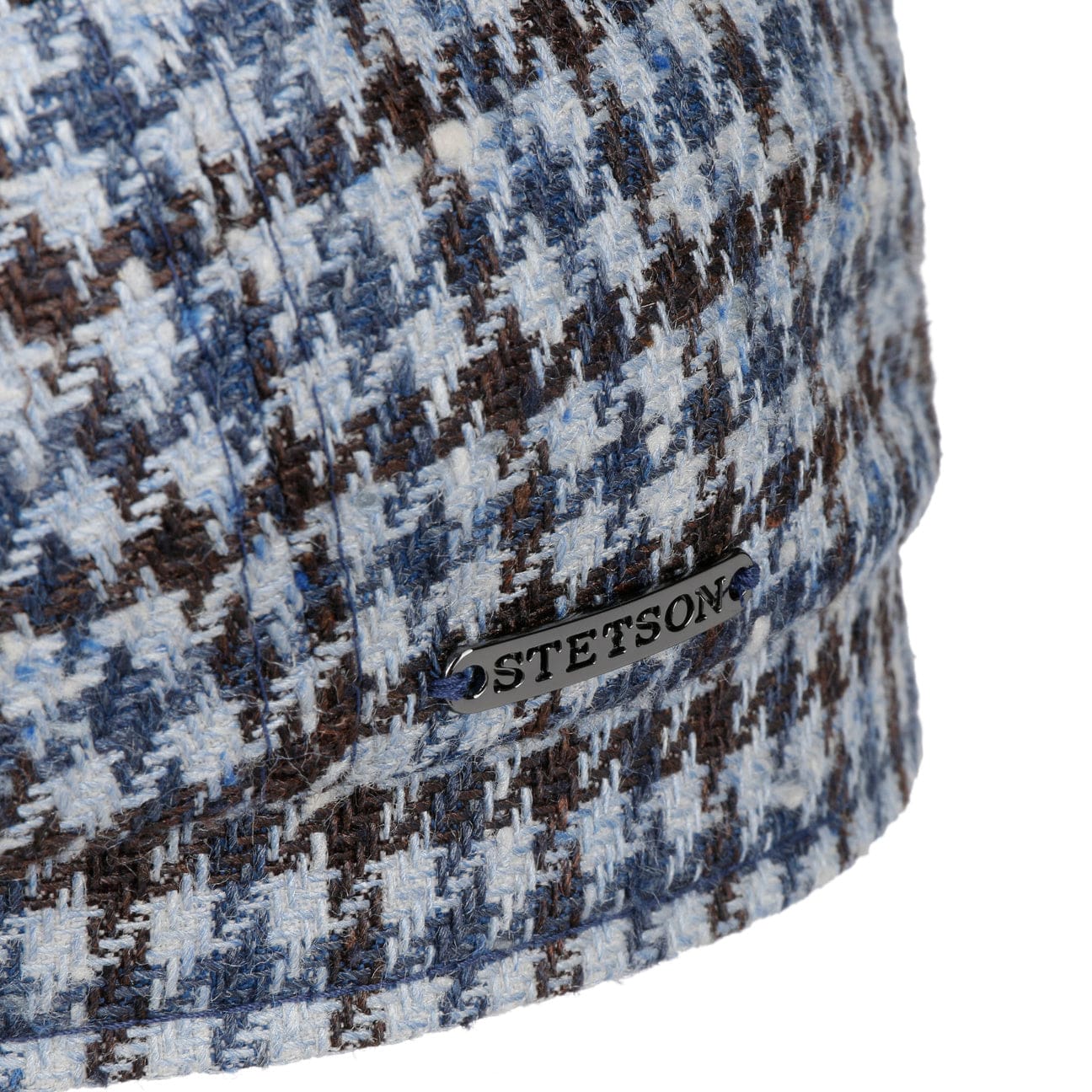 Hatteras Tricolour Houndstooth Newsboy Cap by Stetson - JJ Hat Center ®