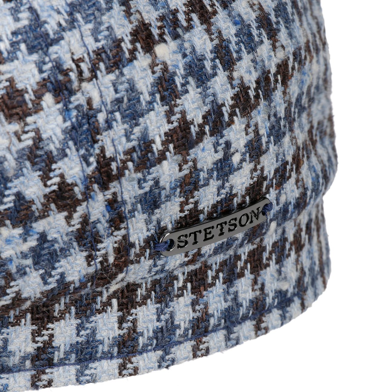 Hatteras Tricolour Houndstooth Newsboy Cap