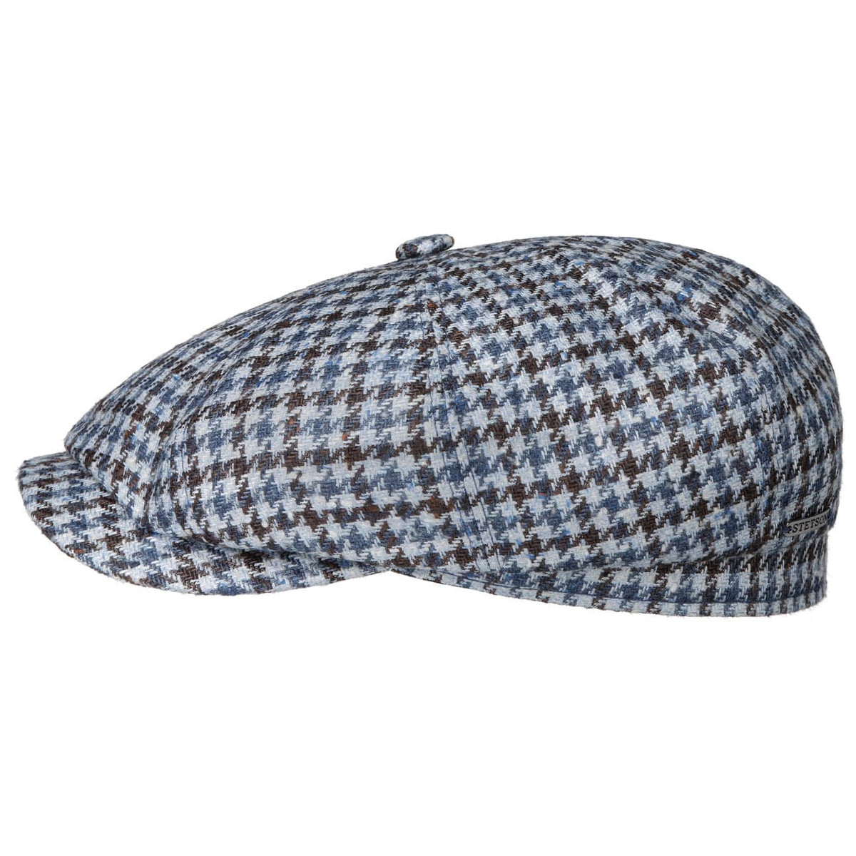 Flat cap wool hat Gray Houndstooth Pattern made by Country Gentleman listing # 2 Houndstooth Flat Cap - Etsy main image 3