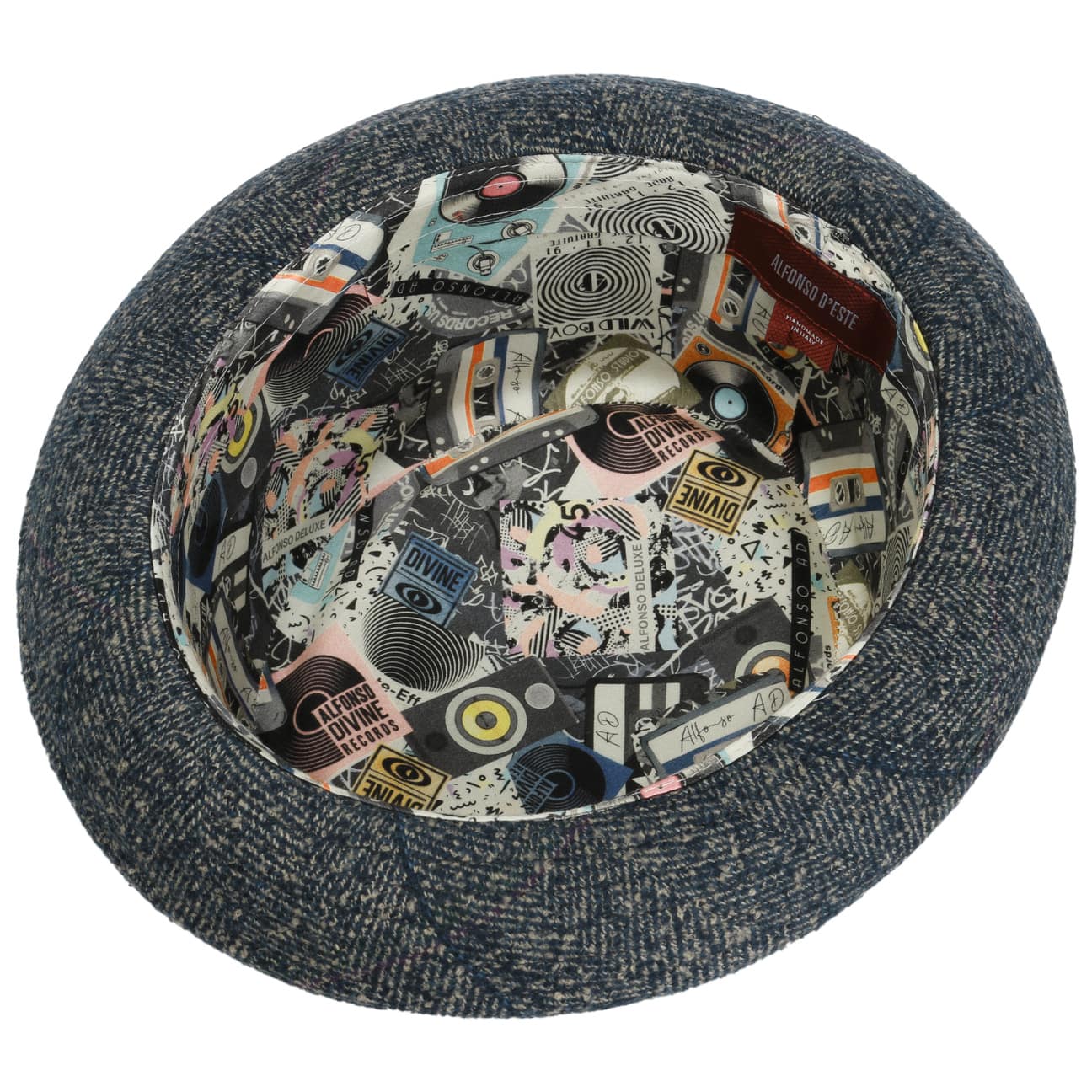 Paisley Pork Pie Cloth Hat by Alfonso D'Este - JJ Hat Center ®