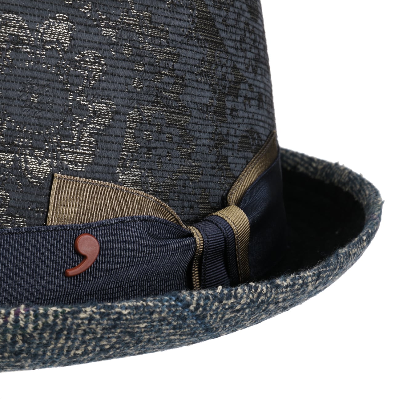 Paisley Pork Pie Cloth Hat by Alfonso D'Este - JJ Hat Center ®