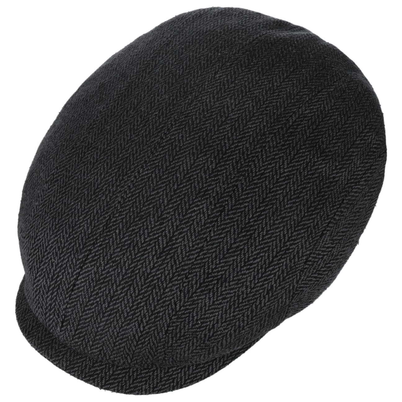 Herringbone Silk Driver Flat Cap by Stetson - JJ Hat Center ®