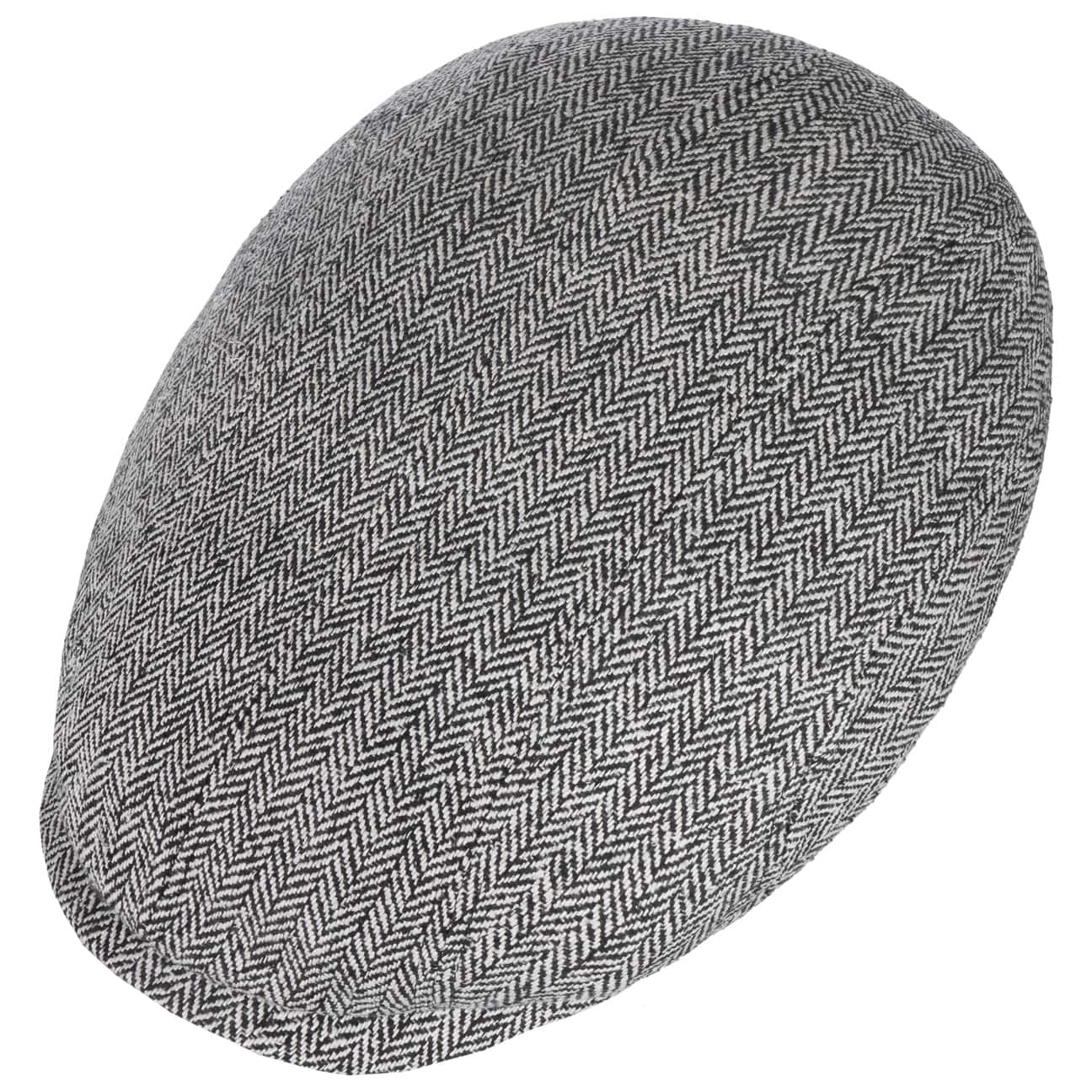 Herringbone Silk Driver Flat Cap by Stetson - JJ Hat Center ®