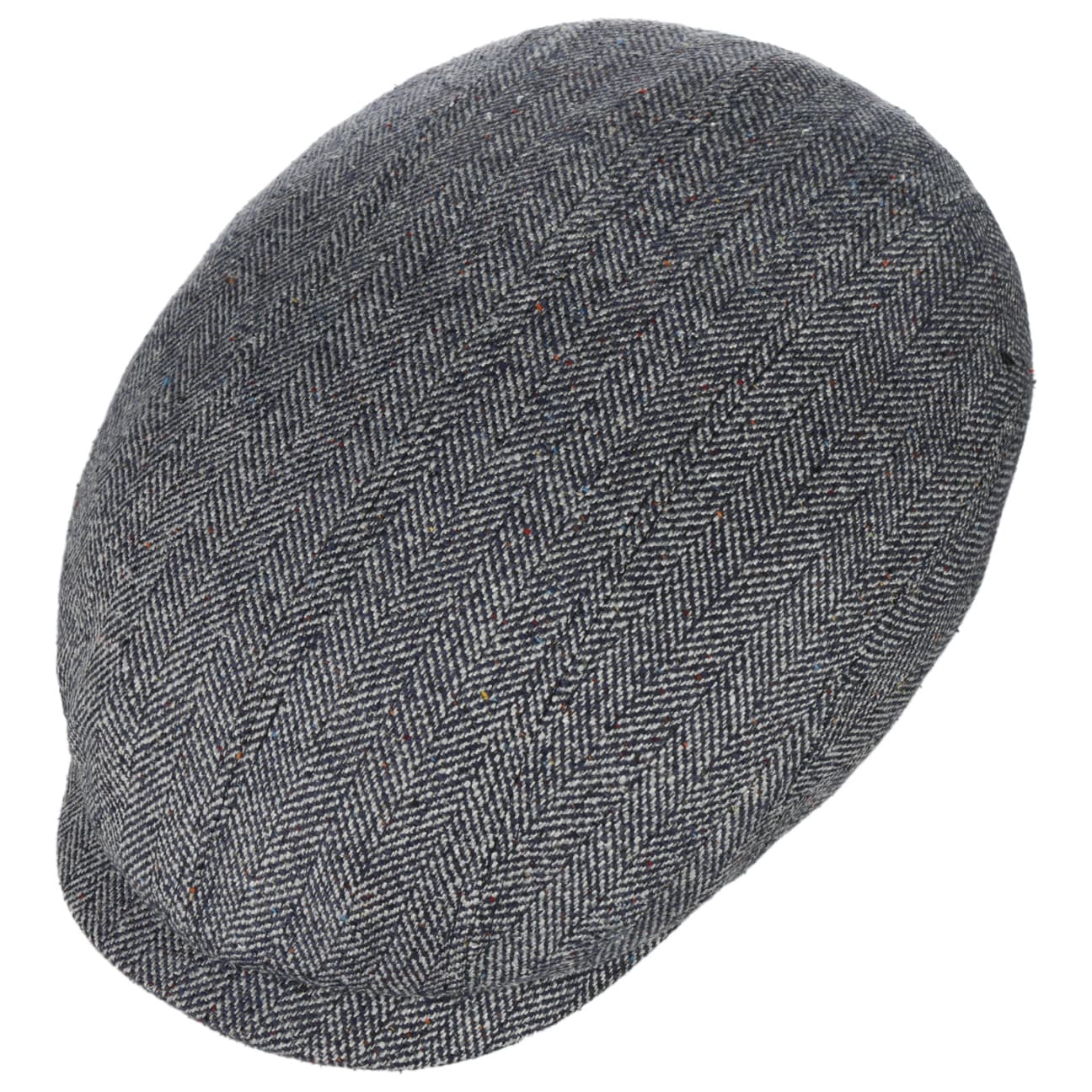 Herringbone Silk Driver Flat Cap by Stetson - JJ Hat Center ®