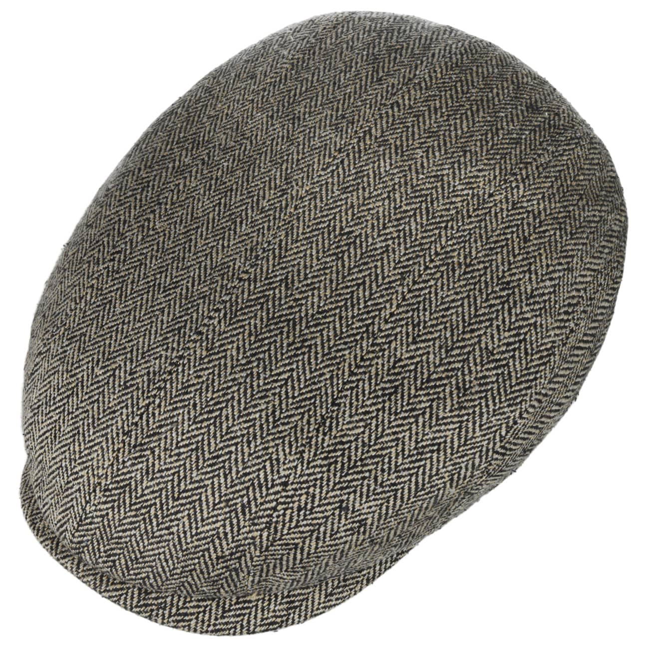 Herringbone Silk Driver Flat Cap by Stetson - JJ Hat Center ®