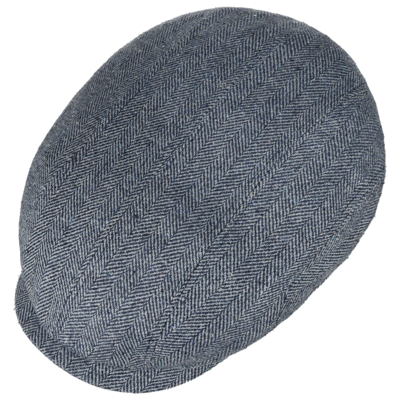 Herringbone Silk Driver Flat Cap by Stetson - JJ Hat Center ®