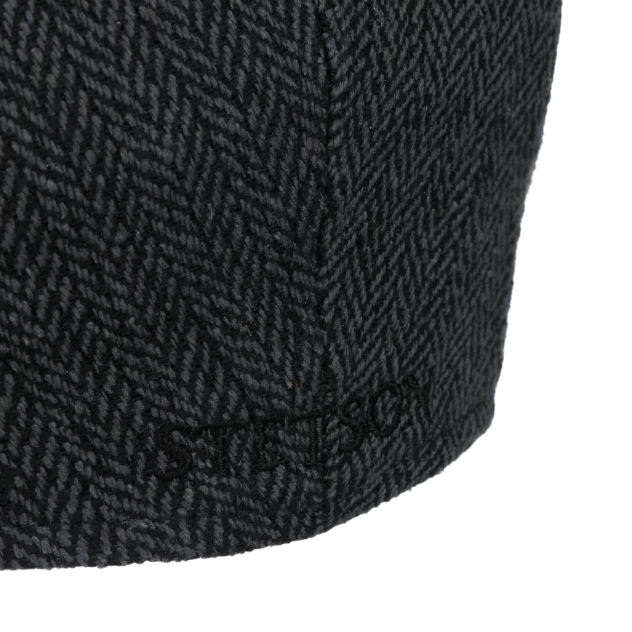 Herringbone Silk Driver Flat Cap by Stetson - JJ Hat Center ®