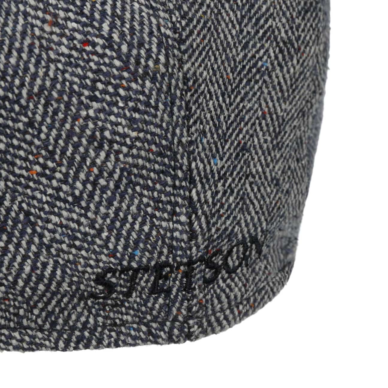 Herringbone Silk Driver Flat Cap by Stetson - JJ Hat Center ®